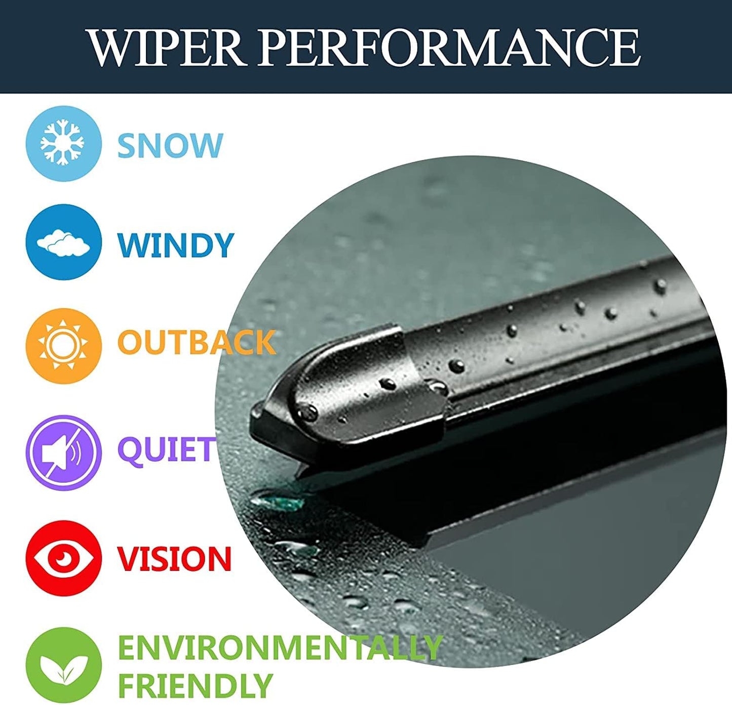 AUTOBOO 26"+19" Windshield Wipers with 16" Rear Wiper Blade Sets Replacement for 2010 2011 2012 2013 2014 2015 Toyota Prius -Original Factory Quality (Pack of 3)