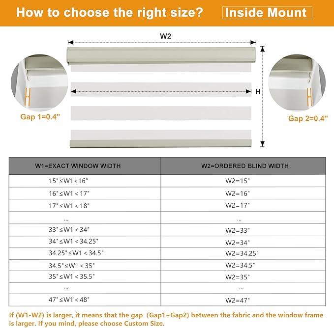 Persilux Cordless Zebra Blinds for Indoor Windows, Free-Stop Zebra Blinds Cordless, Light Filtering Sheer Shades Dual Layer for Day and Night, Zebra Roller Shades for Home (35.25" W X 64" H, Cream)