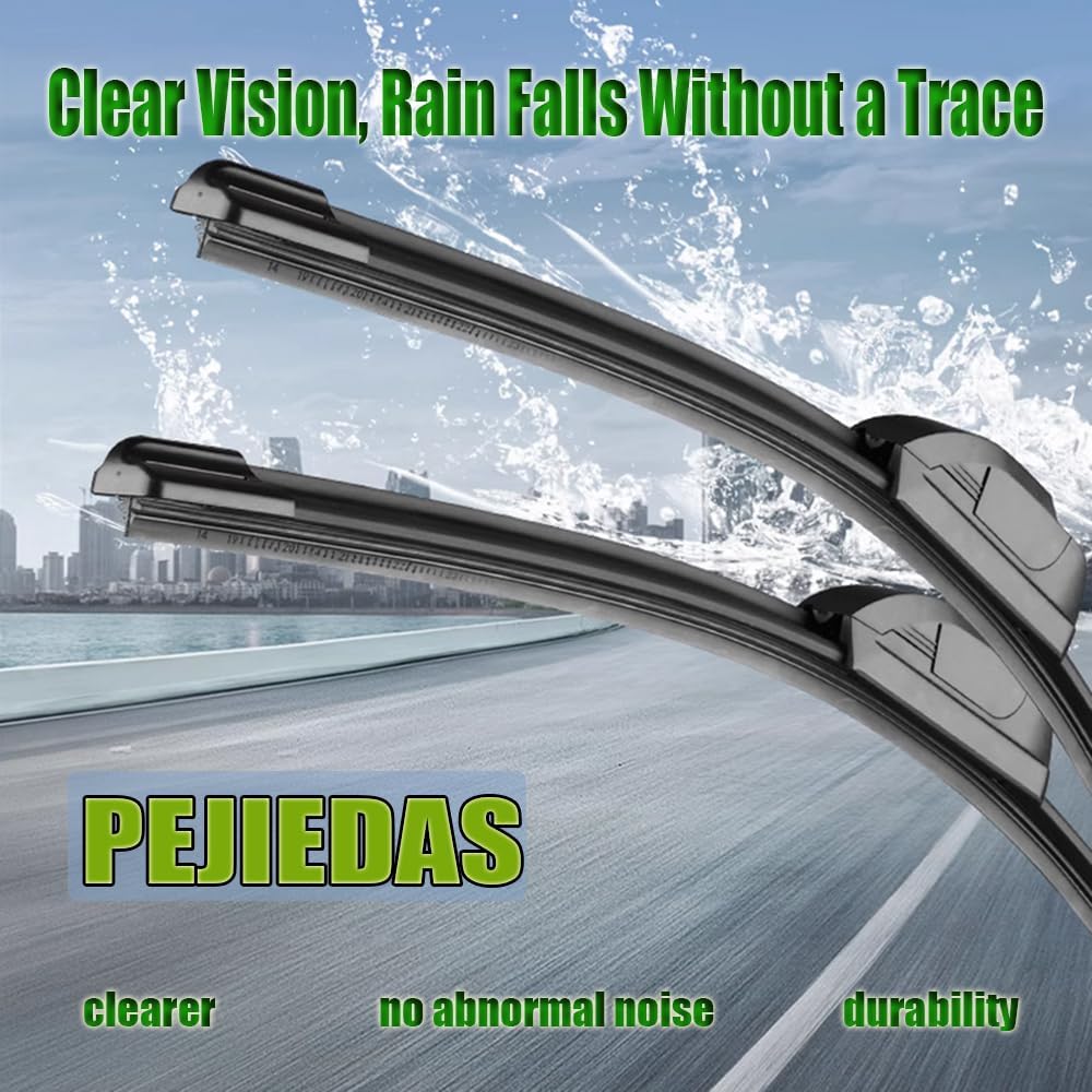 OEM Quality Front Wiper Blades, Replacement for 2014-2021 Nissan Rogue,2017-2021 Honda CR-V, OE Original Style (26 Inch + 17 Inch Front Wiper Blades)